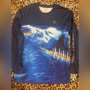Guy Harvey Navy Long Sleeve Shirt